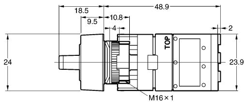 OMRON A165W - Rectangular - 2