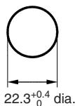 OMRON A22S - Panel Cutouts (Top View) - 1