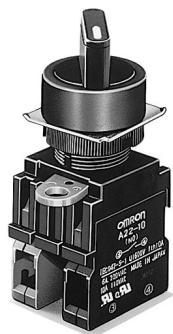 OMRON A22S - Install in 22-dia. or 25-dia. Panel Cutout - 1