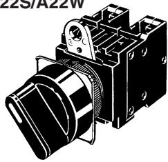 OMRON A22W - ■ Knob-type Selector Switch (Lighted/Non-lighted) - 1