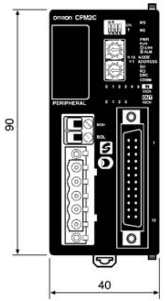 OMRON C200HW-SRM21-V1 - Dimensions (Same for All Units) - 1