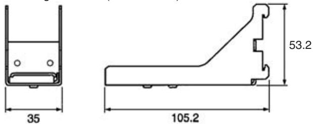 OMRON C200HW-SRM21-V1 - Mounting Bracket Dimensions - 1