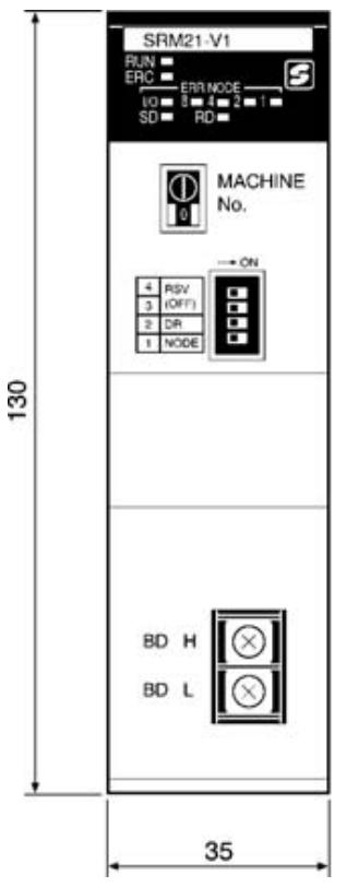 OMRON C200HW-SRM21-V1 - Dimensions - 1