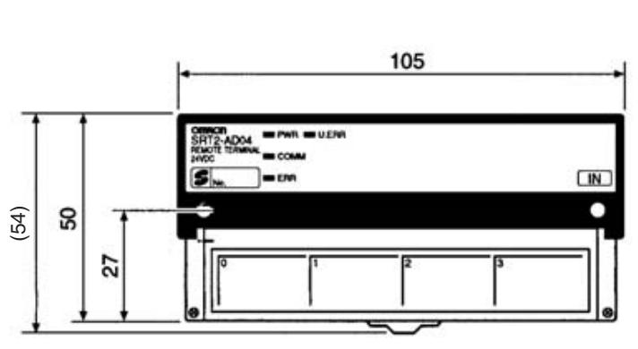 OMRON C200HW-SRM21-V1 - SRT2-AD04 Dimensions - 1