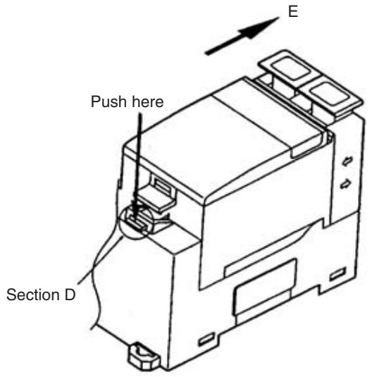 OMRON C200HW-SRM21-V1 - Removing Connector Unit: - 1