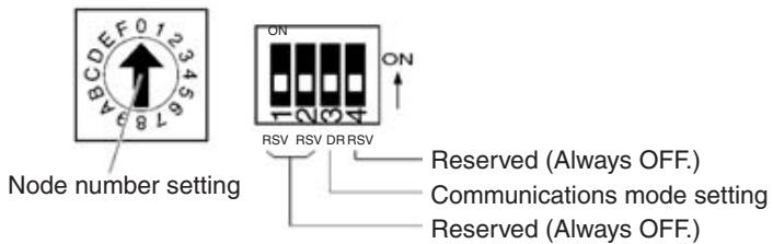 OMRON C200HW-SRM21-V1 - Switch Settings - 1