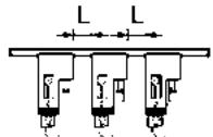 OMRON C200HW-SRM21-V1 - Simultaneous Input Points and Installation Spacing - 4