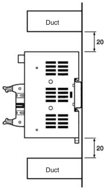 OMRON C200HW-SRM21-V1 - Distance from Duct - 1