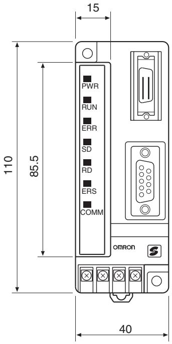 OMRON C200HW-SRM21-V1 - Dimensions (Common) - 1