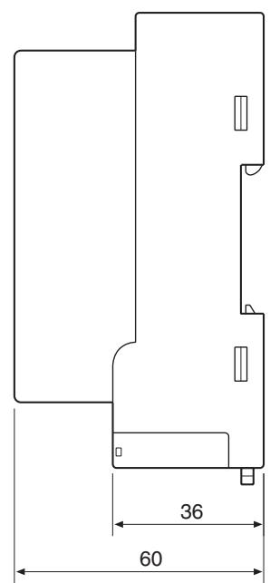 OMRON C200HW-SRM21-V1 - Dimensions (Common) - 2