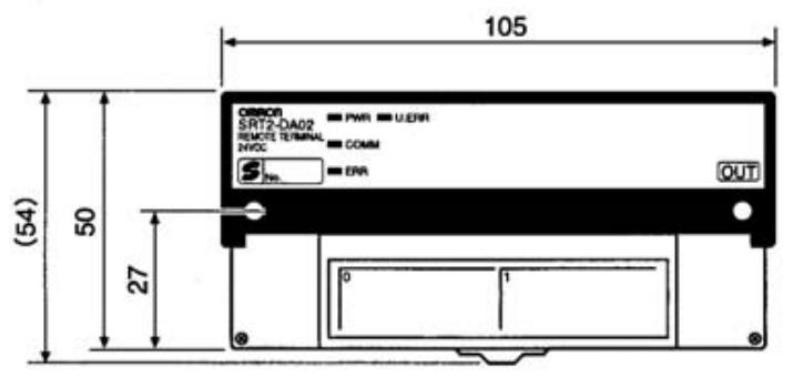 OMRON C200HW-SRM21-V1 - SRT2-DA02 Dimensions - 1