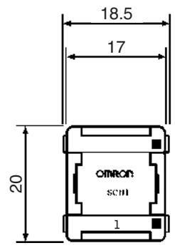 OMRON C200HW-SRM21-V1 - SCN1-TH4E Extension Connector - 1