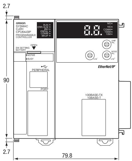 OMRON CJ2 - Dimensions - 11
