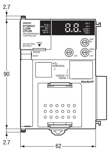 OMRON CJ2 - Dimensions - 5