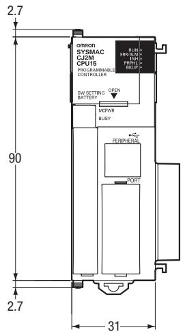 OMRON CJ2 - Dimensions - 2