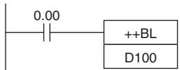 OMRON CP1E - Operation of ++B(594)/++BL(595) - 3