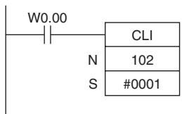 OMRON CP1E - - Example for Input Interrupts - 1