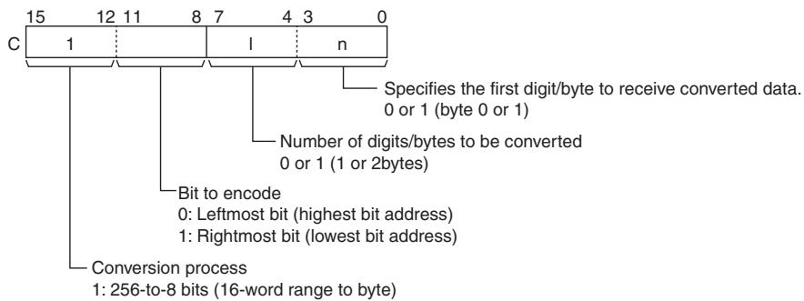 OMRON CP1E - C: Control word - 1