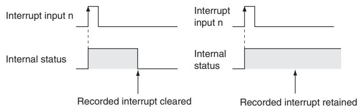 OMRON CP1E - N = 102 to 107: Clearing Interrupt Inputs - 1