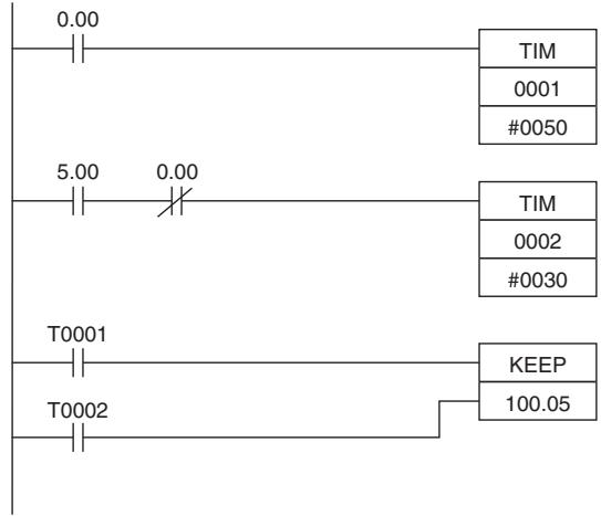 OMRON CP1E - Example 3: ON/OFF Delay - 1