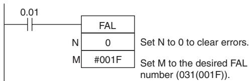 OMRON CP1E - - Clearing a Particular Non-fatal Error - 1
