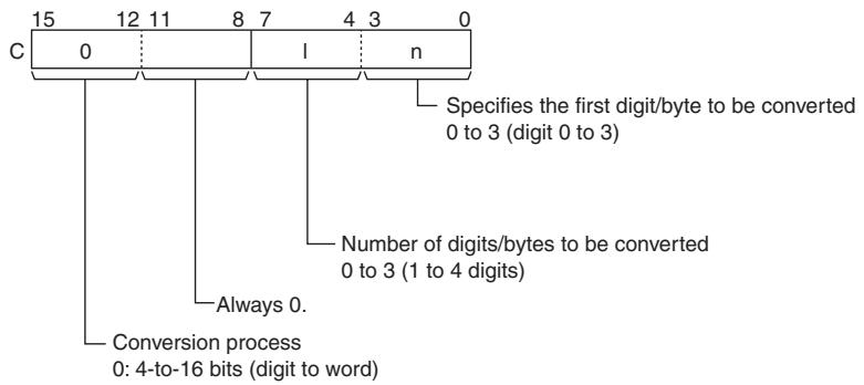 OMRON CP1E - C: Control Word - 1