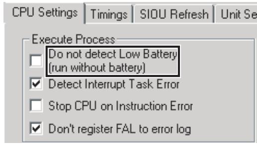 OMRON CP1E - - Disabling Error Log Entries of User-defined Errors - 1