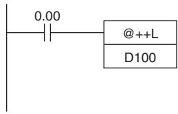 OMRON CP1E - Operation of @++(590)/@++L(591) - 3