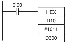 OMRON CP1E - - Output example - 1
