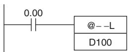 OMRON CP1E - Operation of @--(592)/@@L(593) - 3