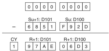 OMRON CP1E - Subtraction at (2) - 1