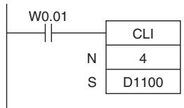OMRON CP1E - - Example for First Scheduled Interrupts - 1