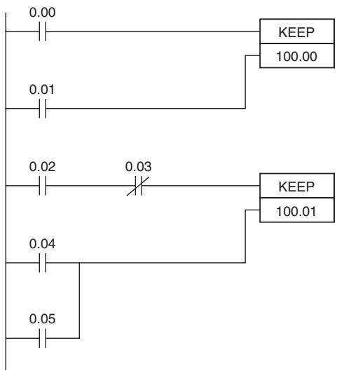OMRON CP1E - Sample program - 1