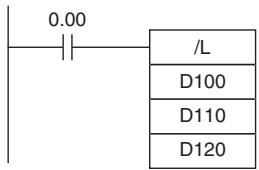 OMRON CP1E - Sample program - 2