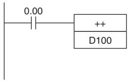 OMRON CP1E - Operation of + + (590) / + + L(591) - 1