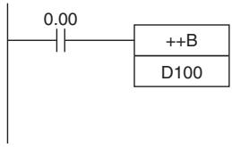 OMRON CP1E - Operation of ++B(594)/++BL(595) - 1