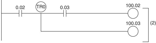 OMRON CP1E - Using TR0 to TR15 - 2