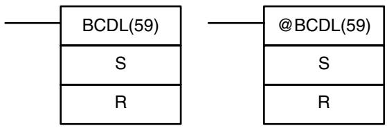OMRON CPM1 - 7-20-4 DOUBLE BINARY-TO-DOUBLE BCD - BCDL(59) - 1