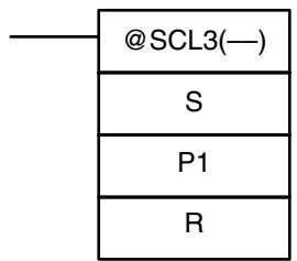OMRON CPM1 - 7-18-3 BCD TO SIGNED BINARY SCALING - SCL3(—) - 2