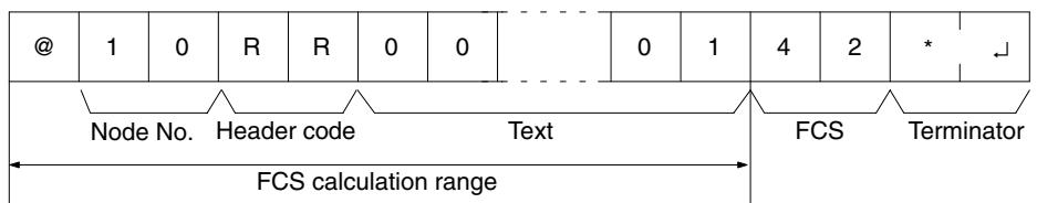 OMRON CPM1 - FCS (Frame Check Sequence) - 1