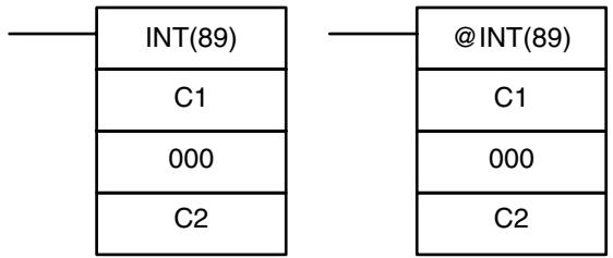 OMRON CPM1 - 7-29-1 INTERRUPT CONTROL - INT(89) - 1