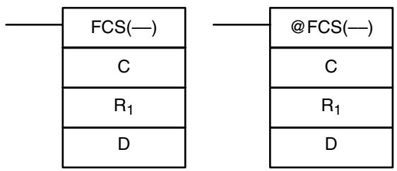 OMRON CPM1 - 7-28-4 FRAME CHECKSUM - FCS(—) - 1