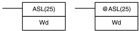 OMRON CPM1 - 7-16-3 ARITHMETIC SHIFT LEFT - ASL(25) - 1