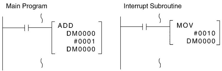 OMRON CPM1 - Processing Interrupted between 1st and 3rd Operands - 1