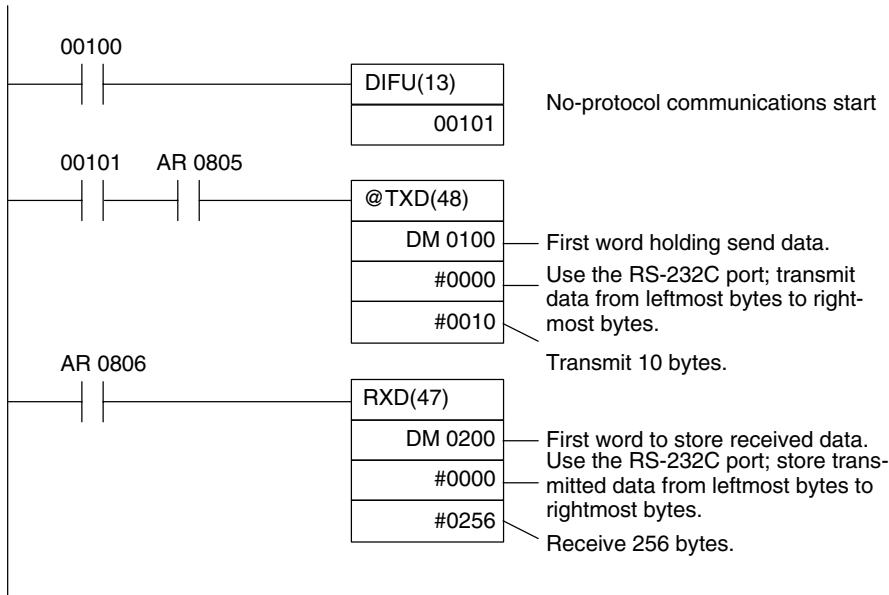 OMRON CPM1 - No-protocol Data Reception - 2