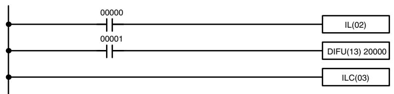OMRON CPM1 - DIFU(13) and DIFD(14) in Interlocks - 1