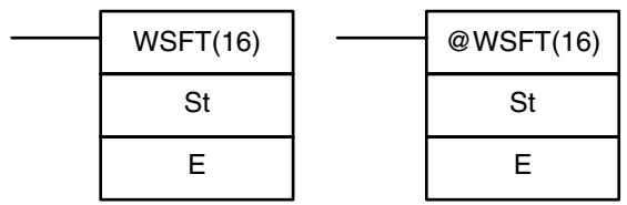 OMRON CPM1 - 7-16-2 WORD SHIFT - WSFT(16) - 1