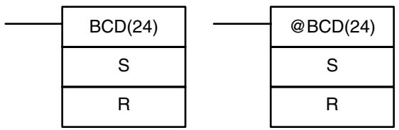OMRON CPM1 - 7-20-2 BINARY-TO-BCD - BCD(24) - 1