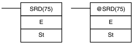 OMRON CPM1 - 7-16-8 ONE DIGIT SHIFT RIGHT - SRD(75) - 1