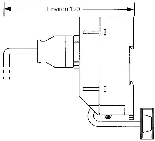 OMRON CPM2A - Dimensions avec dispositifs de programmation installés - 2